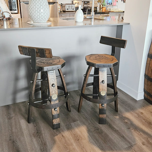 Unique Diamond-Shaped Bar Stool with Lower Back Rest - Custom Logo Design Option