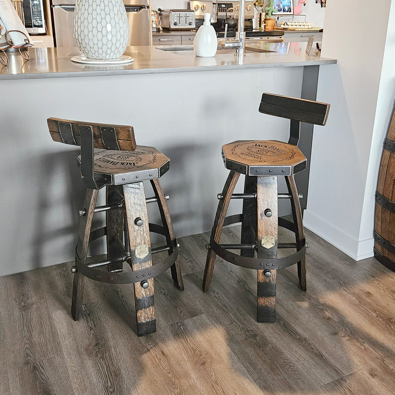 Unique Diamond-Shaped Bar Stool with Lower Back Rest - Custom Logo Design Option