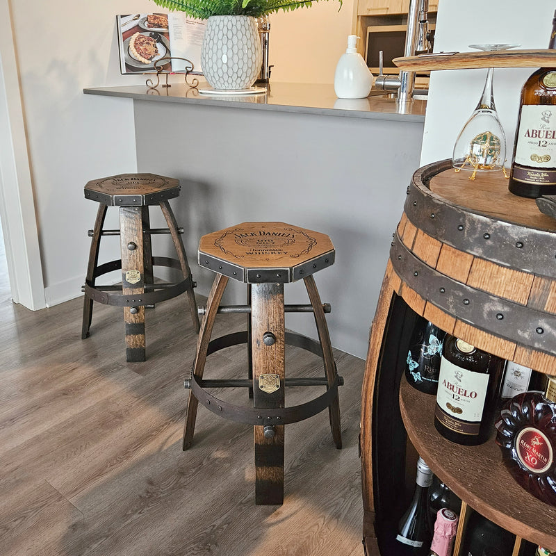 Custom Diamond Seat Bar Stool - Modern Design with Your Logo