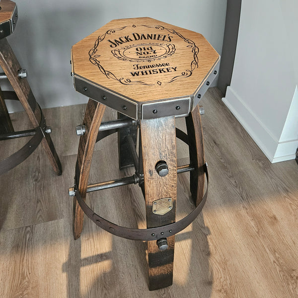 Custom Diamond Seat Bar Stool - Modern Design with Your Logo