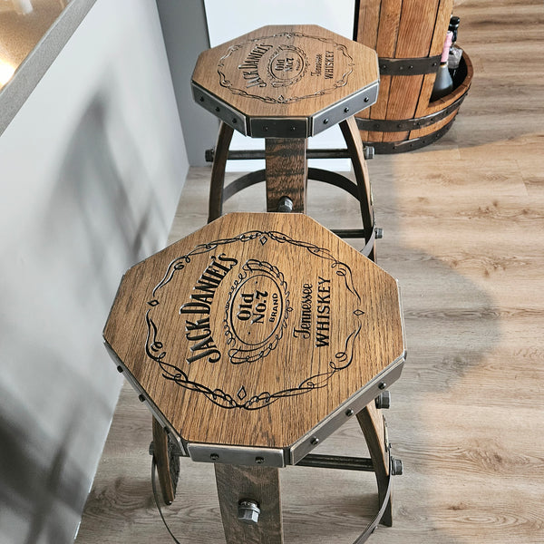 Custom Diamond Seat Bar Stool - Modern Design with Your Logo