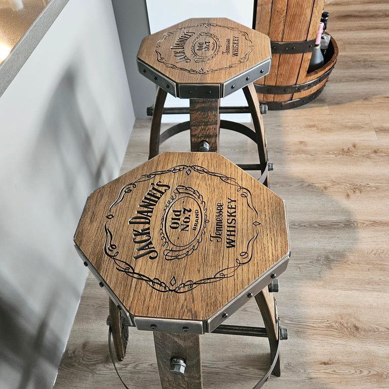 Custom Diamond Seat Bar Stool - Modern Design with Your Logo