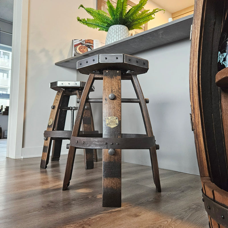 Custom Diamond Seat Bar Stool - Modern Design with Your Logo