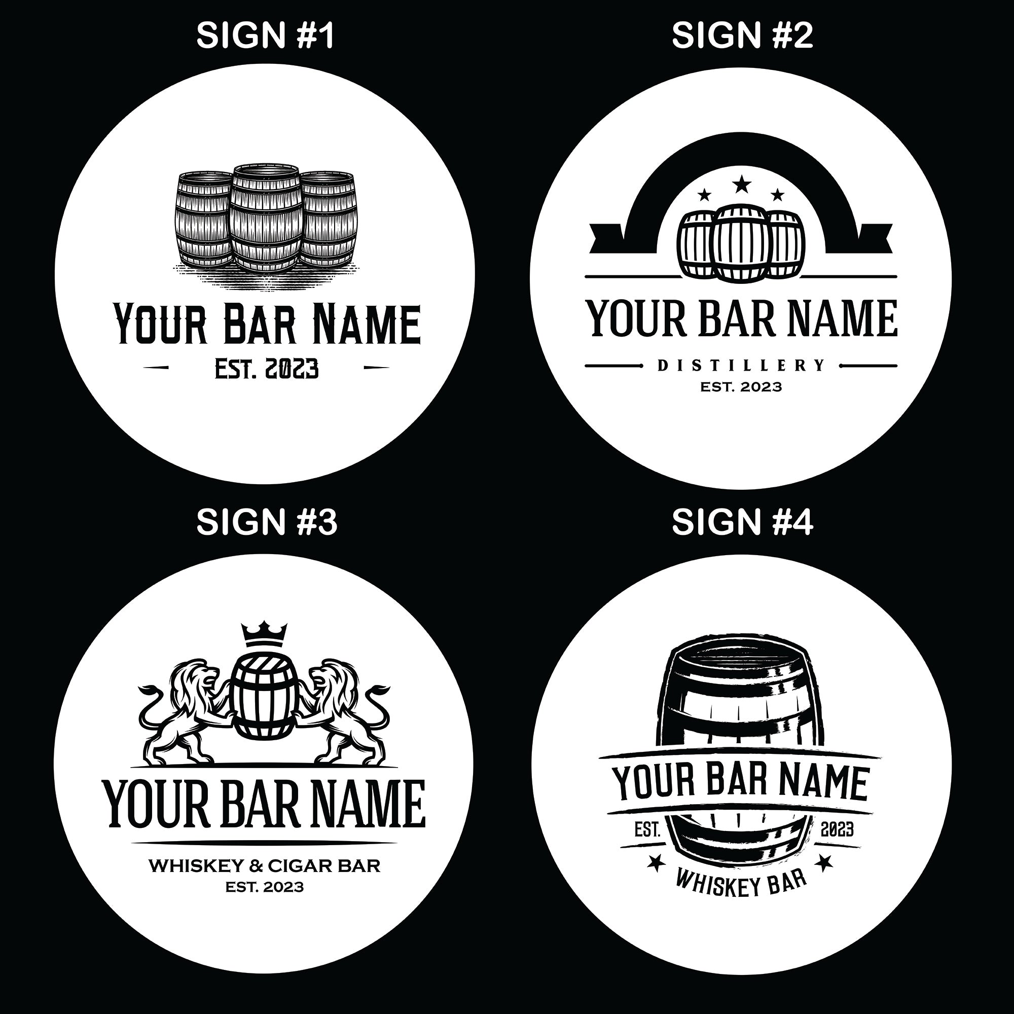 Black Charcoal Personalized Signs, Custom Signs, Mancave Signs, Cabin ...