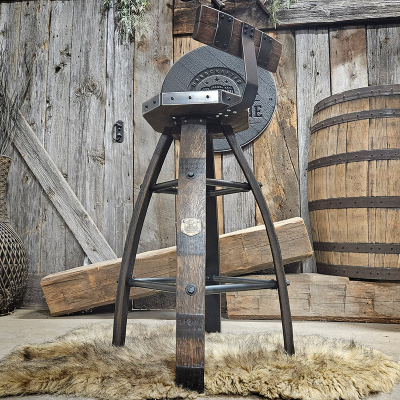 Diamond Cut Handcrafted & Personalized: The 1960s Whiskey Barrel Stool