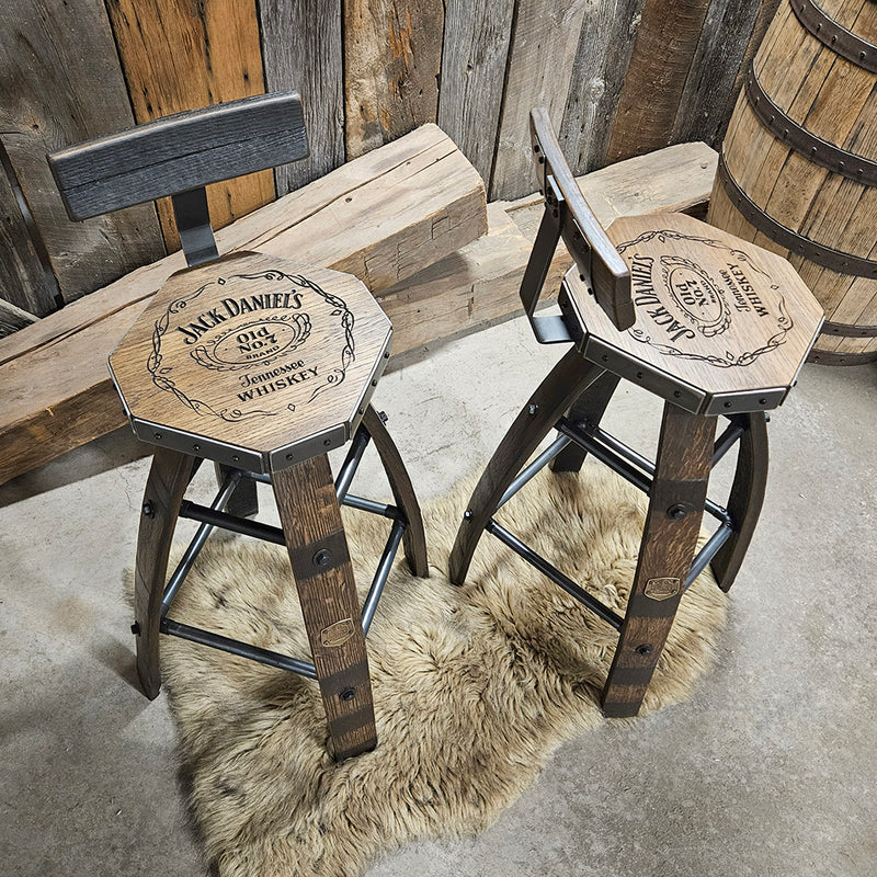 Diamond Cut Handcrafted & Personalized: The 1960s Whiskey Barrel Stool