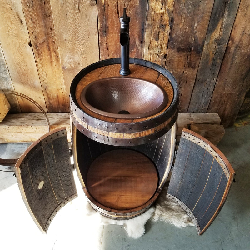 Whiskey Barrel - Sink & Vanity Barrel