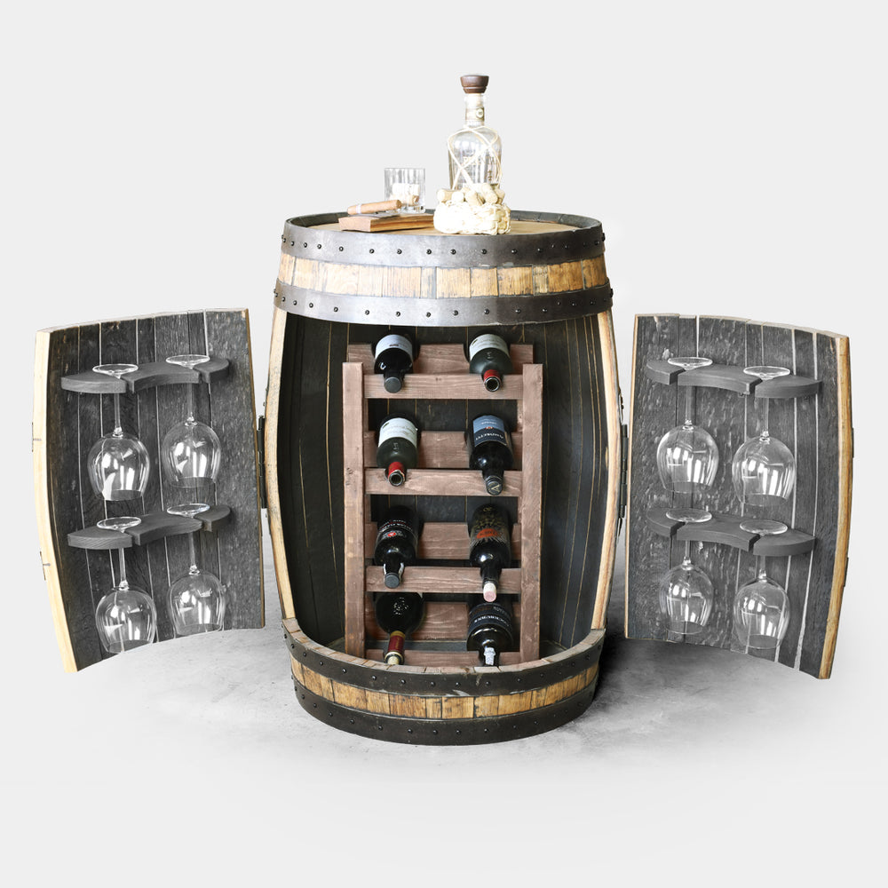 Wine barrel wine cabinet shop