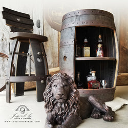1 - Jack Daniel’s – Gentleman Jack – Whiskey Barrel – Whiskey Full Barrel Liquor Cabinet